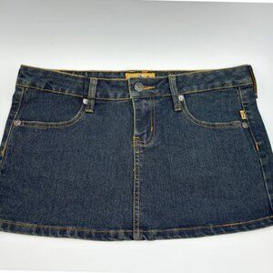 Royal Bones Indigo Denim Skirt by Tripp NYC